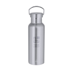Edelstahl-Thermosflasche mit Tragegriff, 500 ml Ansicht mit Druckbereich