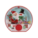 Wasserset mit Weihnachtsdesign und rotem Knopf in der Mitte farbe rot erste Ansicht