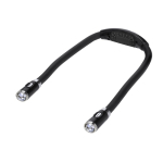 Freihändige Leselampe mit ergonomischem Design und 4 LED-Leuchten farbe schwarz erste Ansicht