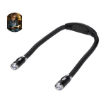 Freihändige Leselampe mit ergonomischem Design und 4 LED-Leuchten