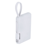 Kompakte weiße Powerbank, 2.000 mAh zweite Ansicht