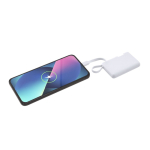 Kompakte weiße Powerbank, 2.000 mAh vierte Ansicht