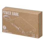 Kompakte weiße Powerbank, 2.000 mAh Ansicht mit Schachtel