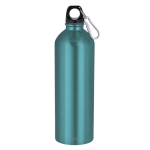 Große Aluminiumflasche mit Karabiner am Verschluss, 800 ml farbe hellblau erste Ansicht