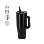 Edelstahl-Thermosflasche mit Tragegriff, 870 ml