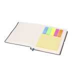 Notizbuch aus Kunstleder mit internem Notizblock, linierte Blätter, A6 siebte Ansicht