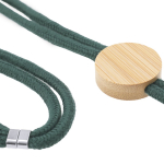 Lanyard mit RPET-Handyhalterung und Bambusdetail vierte Ansicht