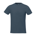 Herren-T-Shirt aus Baumwolle 160 g/m² Elevate Life farbe cyan-blau zweite Vorderansicht
