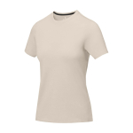 Damen-T-Shirt aus Baumwolle 160 g/m² Elevate Life farbe sandbraun