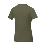 Damen-T-Shirt aus Baumwolle 160 g/m² Elevate Life farbe olivgrün dritte Rückansicht