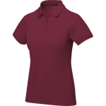 Damen-Poloshirt Piqué 200 g/m² Elevate Life farbe bordeaux