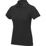 Damen-Poloshirt Piqué 200 g/m² Elevate Life farbe schwarz