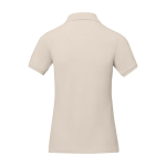 Damen-Poloshirt Piqué 200 g/m² Elevate Life farbe sandbraun zweite Rückansicht