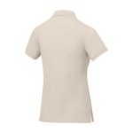 Damen-Poloshirt Piqué 200 g/m² Elevate Life farbe sandbraun dritte Rückansicht