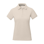 Damen-Poloshirt Piqué 200 g/m² Elevate Life farbe sandbraun zweite Vorderansicht