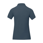 Damen-Poloshirt Piqué 200 g/m² Elevate Life farbe cyan-blau zweite Rückansicht
