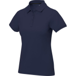 Damen-Poloshirt Piqué 200 g/m² Elevate Life farbe marineblau