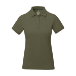 Damen-Poloshirt Piqué 200 g/m² Elevate Life farbe olivgrün zweite Vorderansicht