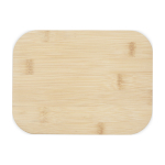 Glas-Lunchbox mit Bambusdeckel und Silikondichtung 1 L zweite Vorderansicht