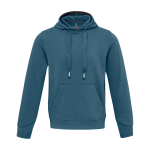 Unisex-Hoodie Strickstoff 300 g/m² Elevate Life farbe cyan-blau zweite Vorderansicht