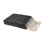 Extraweiche, warme Decke aus recyceltem Polyester 125 × 150 cm farbe schwarz