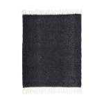 Extraweiche, warme Decke aus recyceltem Polyester 125 × 150 cm farbe schwarz dritte Vorderansicht