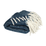 Extraweiche, warme Decke aus recyceltem Polyester 125 × 150 cm farbe dunkelblau zweite Ansicht
