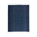 Extraweiche, warme Decke aus recyceltem Polyester 125 × 150 cm farbe dunkelblau dritte Vorderansicht