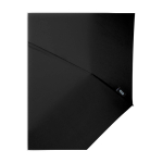 Manueller RPET-Regenschirm 21” Pongee mit Holzgriff Ø99 cm farbe schwarz Detailansicht 2
