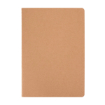 Kraftpapier-Notizbuch A5 mit sichtbarer Naht und liniertem Papier farbe natürliche farbe zweite Vorderansicht