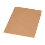 Kraftpapier-Notizbuch A5 mit sichtbarer Naht und liniertem Papier farbe natürliche farbe