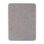 Nachhaltige Mappe mit Walnussholzverschluss A5, liniert farbe grau zweite Rückansicht