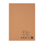 Nachhaltige Mappe mit Walnussholzverschluss A5, liniert farbe grau