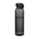 Flasche aus recyceltem Kunststoff mit Silikongriff 630 ml farbe schwarz zweite Ansicht
