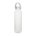Flasche aus recyceltem Kunststoff mit Silikongriff 630 ml farbe transparent