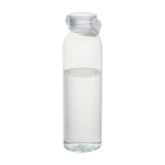Flasche aus recyceltem Kunststoff mit Silikongriff 630 ml farbe transparent zweite Ansicht