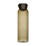 Flasche aus recyceltem Kunststoff mit Silikongriff 630 ml farbe dunkelgrün zweite Vorderansicht