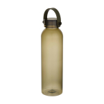 Flasche aus recyceltem Kunststoff mit Silikongriff 630 ml farbe dunkelgrün