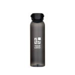 Flasche aus recyceltem Kunststoff mit Silikongriff 630 ml Ansicht mit Druckbereich