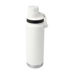 Doppelwandige Öko-Flasche mit auslaufsicherem Schraubdeckel 700 ml farbe weiß