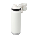 Doppelwandige Öko-Flasche mit auslaufsicherem Schraubdeckel 700 ml farbe weiß dritte Ansicht