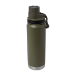 Doppelwandige Öko-Flasche mit auslaufsicherem Schraubdeckel 700 ml farbe dunkelgrün