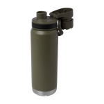 Doppelwandige Öko-Flasche mit auslaufsicherem Schraubdeckel 700 ml farbe dunkelgrün dritte Ansicht