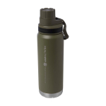 Doppelwandige Öko-Flasche mit auslaufsicherem Schraubdeckel 700 ml farbe dunkelgrün Druckansicht des Logos 2