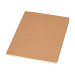 Kraftpapier-Notizbuch A5 mit genähter Rückenbindung, punktiert farbe natürliche farbe