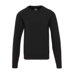 Unisex-Pullover Rundhals Interlock 350 g/m² Elevate Life farbe schwarz zweite Vorderansicht