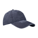 Casual-Cap aus gewaschenem, recyceltem Baumwollstoff 245 g/m² farbe marineblau Seitenansicht