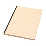 Softcover-Notizbuch aus Zuckerrohr und RPET A5, liniert farbe schwarz