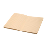 Softcover-Notizbuch aus Zuckerrohr und RPET A5, liniert farbe schwarz zweite Ansicht