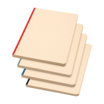 Softcover-Notizbuch aus Zuckerrohr und RPET A5, liniert farbe schwarz zweite Ansicht in verschiedenen Farben
